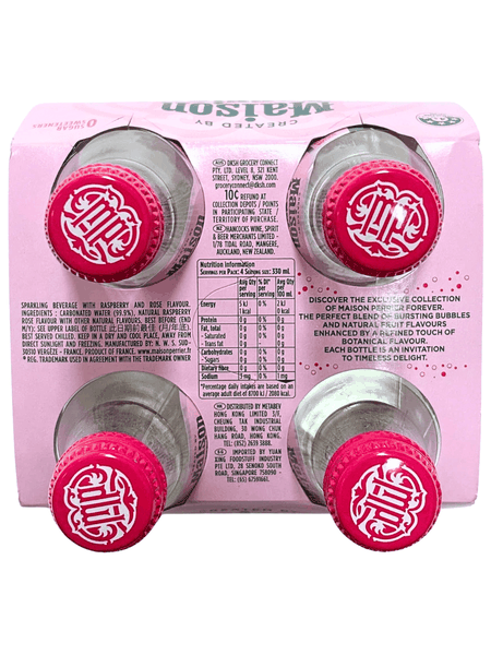 Nước Có Ga Perrier Raspberry & Rose 330ML (Lốc 4 Chai) | Todayfoods