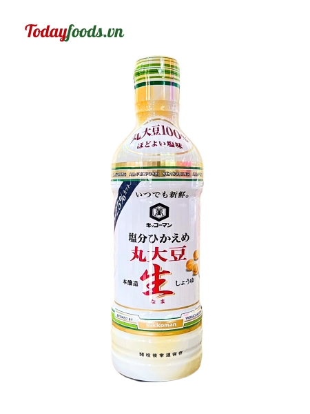 Nước Tương Nhật Kikkoman giảm muối 25% chai 450ML