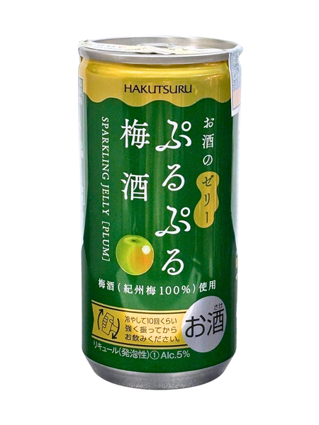 Rượu Trái Cây Nhật Hakutsuru Purupuru Sparkling Jelly Vị Mơ 5% 190ML