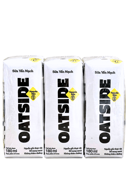 Sữa Yến Mạch OATSIDE Vị Nguyên Bản 180ML x 3 Hộp