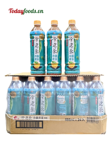 Trà Xanh Ủ Lạnh Quãng Tuyền 585ML (Thùng 24 chai)