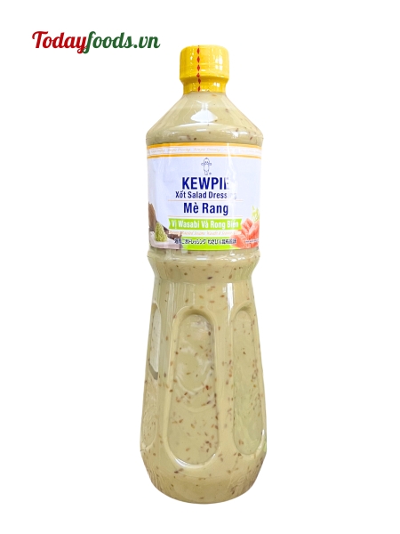 Xốt Mè Rang Vị Wasabi Và Rong Biển Kewpie 1L