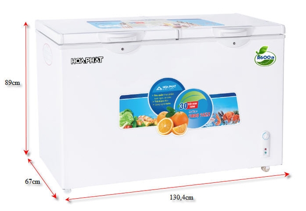 Tủ đông hòa phát 1 ngăn 352l