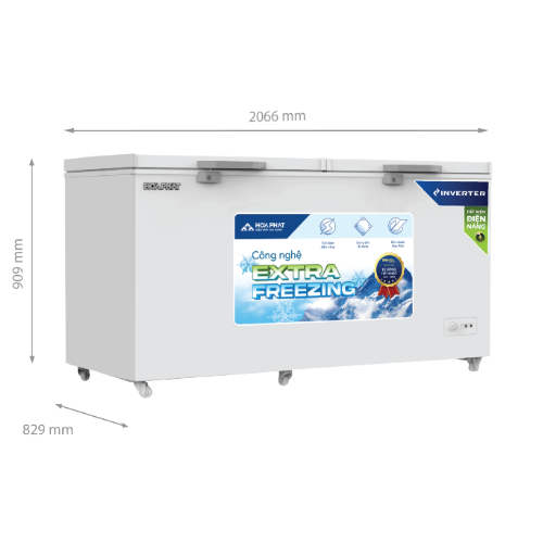 Tủ đông 783 Lít Hòa Phát HPF-AD8783 Công Nghệ Inverter, 1 Ngăn 2 Cửa