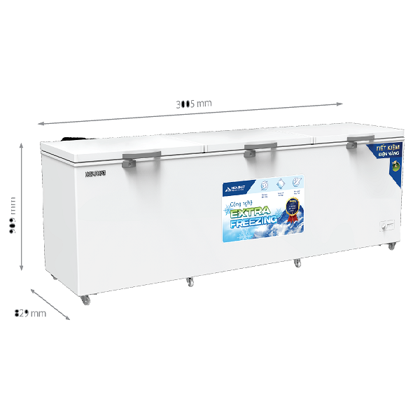 Tủ đông 1190 Lít Hòa Phát HPF-AD61190  1 Ngăn 3 Cửa