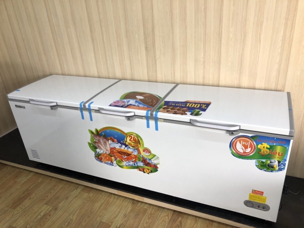 Tủ Đông chứa NISHU 1588L 1 chế độ đông 3 cánh mở DÀN ĐỒNG tiết kiệm điện