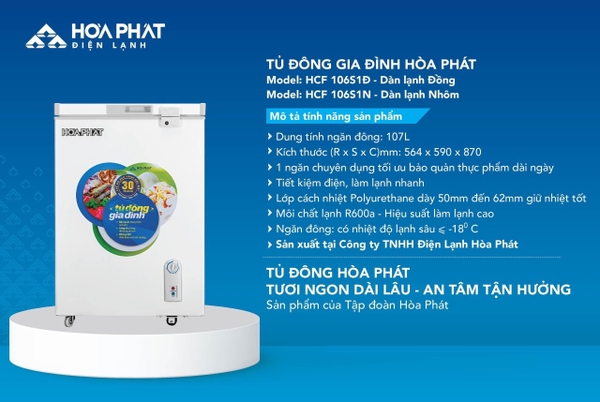 4 MẪU TỦ ĐÔNG MINI HOÀ PHÁT