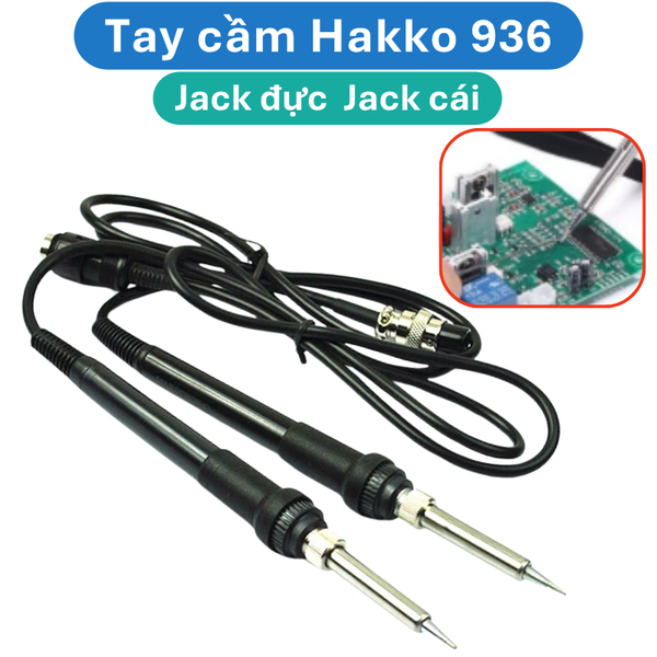 Tay cầm hakko 936 jack đực, jack cái