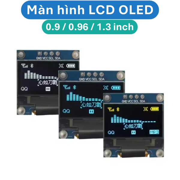 Màn hình LCD OLED giao tiếp I2C hoặc SPI
