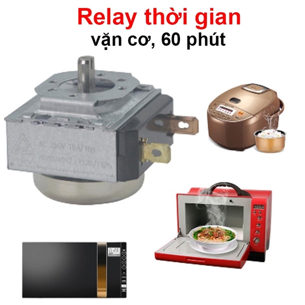 Relay thời gian vặn cơ, bộ hẹn giờ lò nướng, nồi áp suất