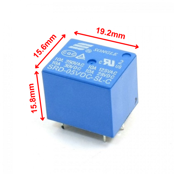 (5 Cái) Relay ( Rờ Le) 3V - 5V - 12V - 24V - 5 chân SongLe