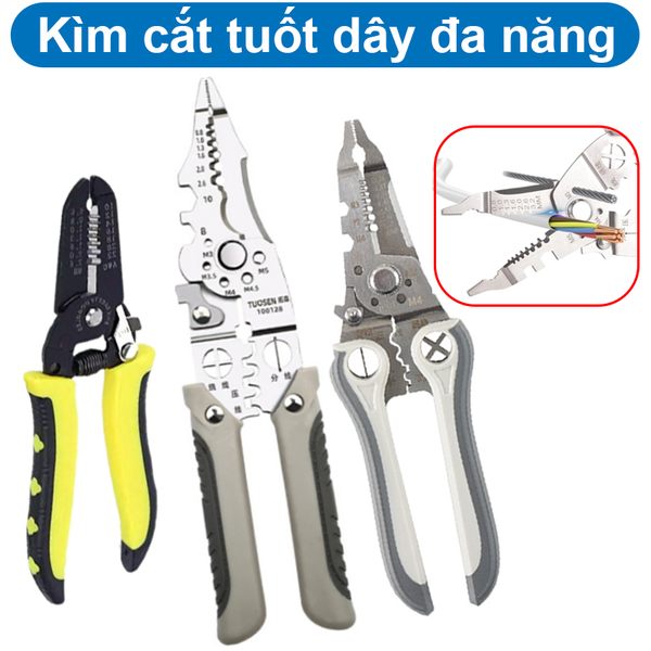 Kìm tuốt vỏ dây điện đa năng
