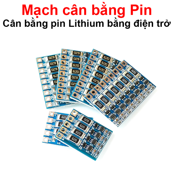 Mạch cân bằng khối pin lithium bằng điện trở