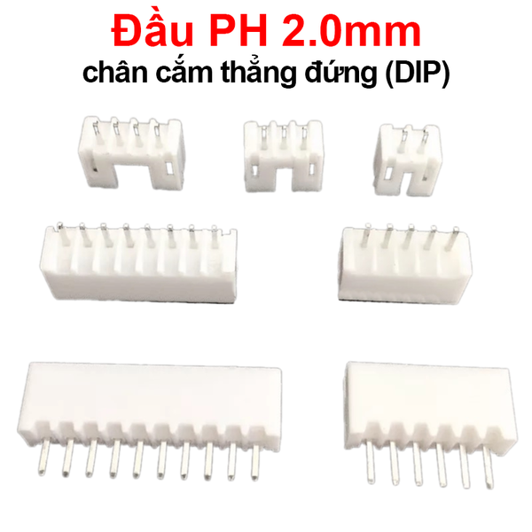 Đầu PH 2.0mm Chân cắm thẳng đứng (DIP)