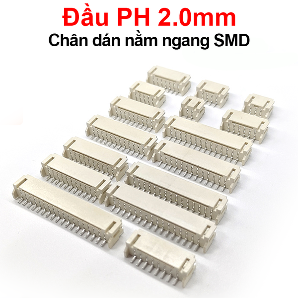 Đầu PH 2.0mm chân dán nằm ngang