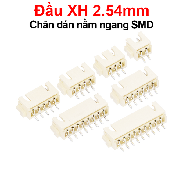 Đầu XH 2.54mm Chân dán nằm ngang SMD
