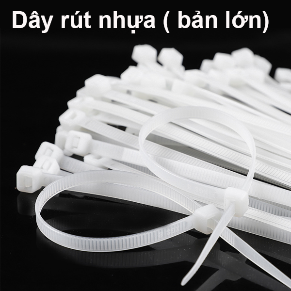 1 Bịch dây rút nhựa trắng - bản lớn (100 sợi)