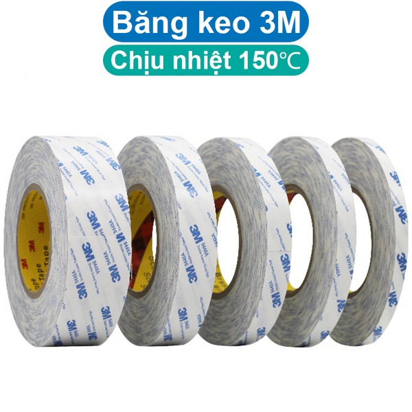 Băng keo tản nhiệt 3M màu đục, siêu dính chịu nhiệt 150 độ cuộn 10 mét