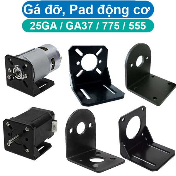 Gá động cơ DC, Pad cố đinh các loại động cơ thông dụng từ loại 380...895