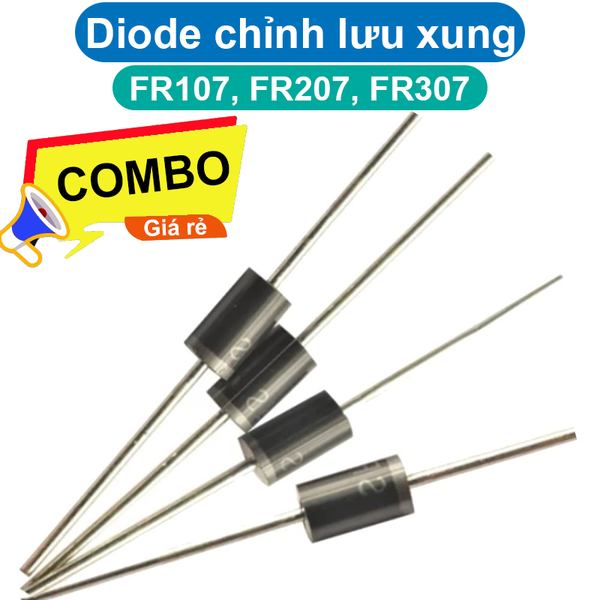 (10 con) Diode chỉnh lưu xung FR107, FR207, FR307
