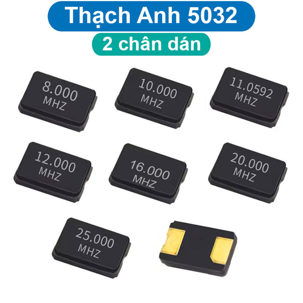 Thạch anh dao động loại 5032 2 chân dán SMD