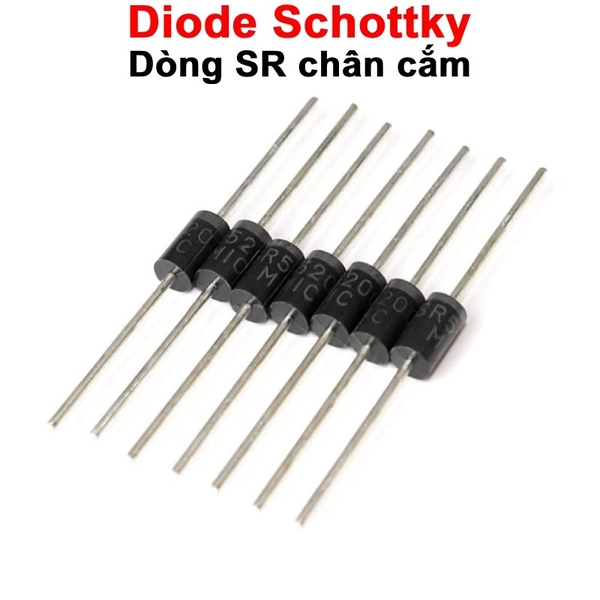 (5 con) Diode Schottky SR240,SR340,SR360,SR5100,SR5200 chân cắm