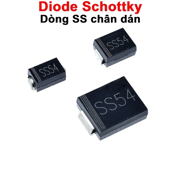(5 con) Diode Schottky chân dán SS14, SS26, SS54, …