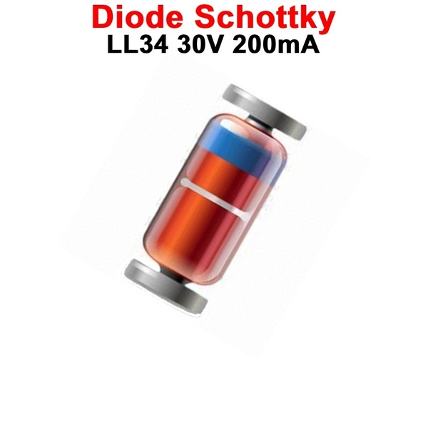 (5 con) Diode Schottky chân dán LL34 30V 200mA