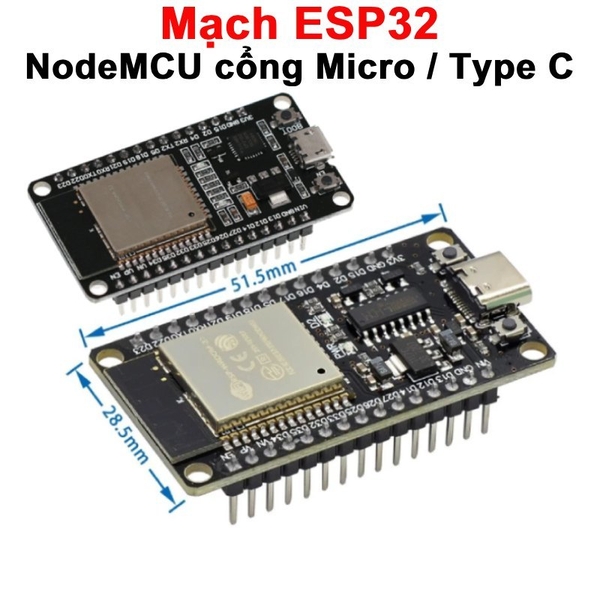 Mạch NodeMCU ESP32 WiFi+ Bluetooth