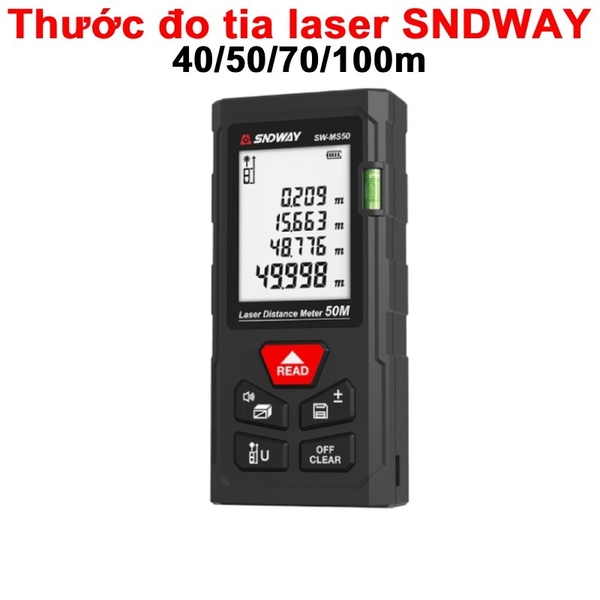 Thước đo bằng tia laser SNDWAY chính xác cao tiện dụng dễ sử dụng