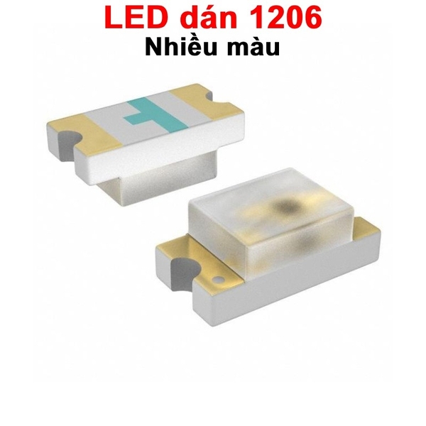 (20 Con) LED dán trong suốt 1206 SMD