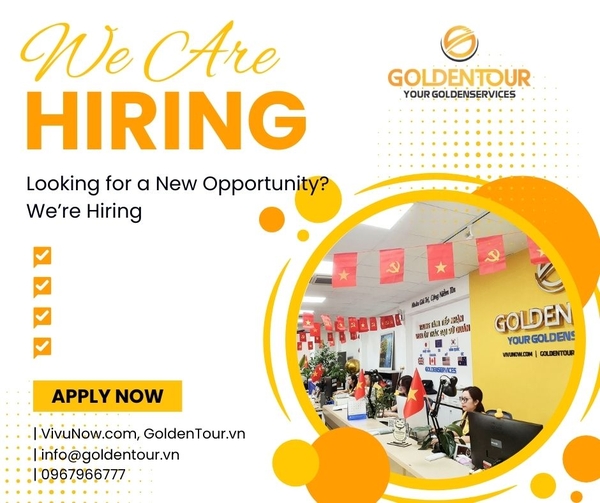Tuyển Dụng Nhân Viên Marketing Du Lịch & Sự Kiện 2026 | GoldenTour