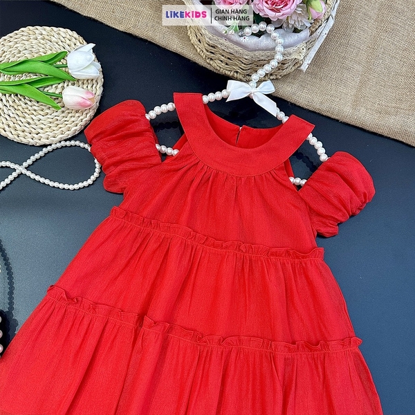 Váy Cho Bé Gái Kiểu Dáng RỚT VAI MH2L64 - Likekids