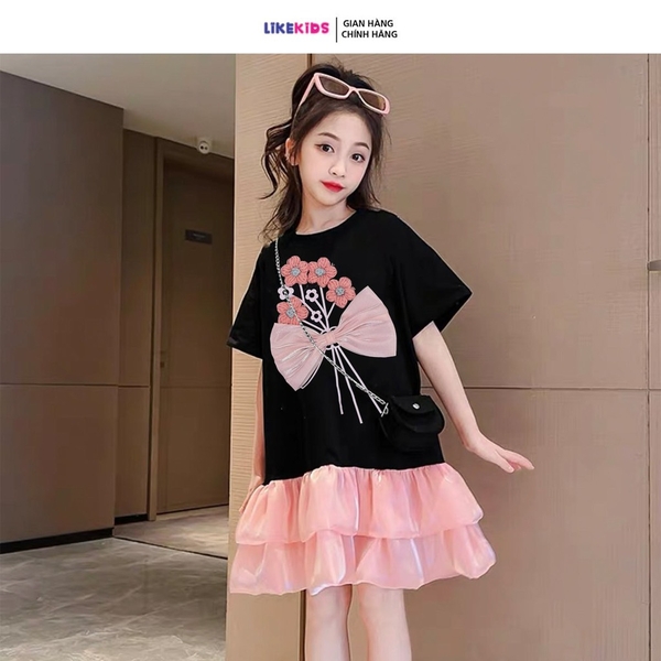 Váy Bé Gái kiểu dáng TÙNG XOÈ E66 - LikeKids