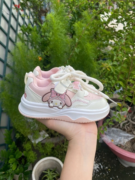 Giày BATA cho bé gái kiểu dáng CỘT DÂY hoạ tiết cute K60