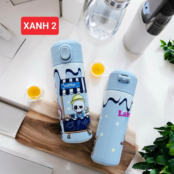 BÌNH NƯỚC cho bé hoạ tiết LABUBU 420ml - LikeKids