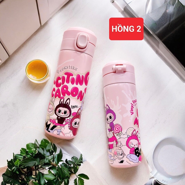 BÌNH NƯỚC cho bé hoạ tiết LABUBU 420ml - LikeKids