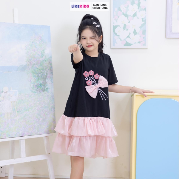 Váy Bé Gái kiểu dáng TÙNG XOÈ E66 - LikeKids