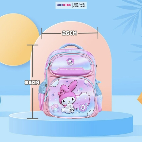 Balo cho bé họa tiết CARTOON NHỎ từ lớp 1 đến lớp 3 kích thước 26x36cm