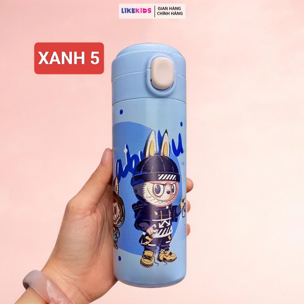 BÌNH NƯỚC cho bé hoạ tiết LABUBU 420ml - LikeKids