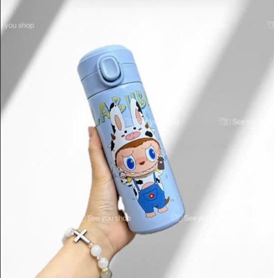 BÌNH NƯỚC cho bé hoạ tiết LABUBU 420ml - LikeKids