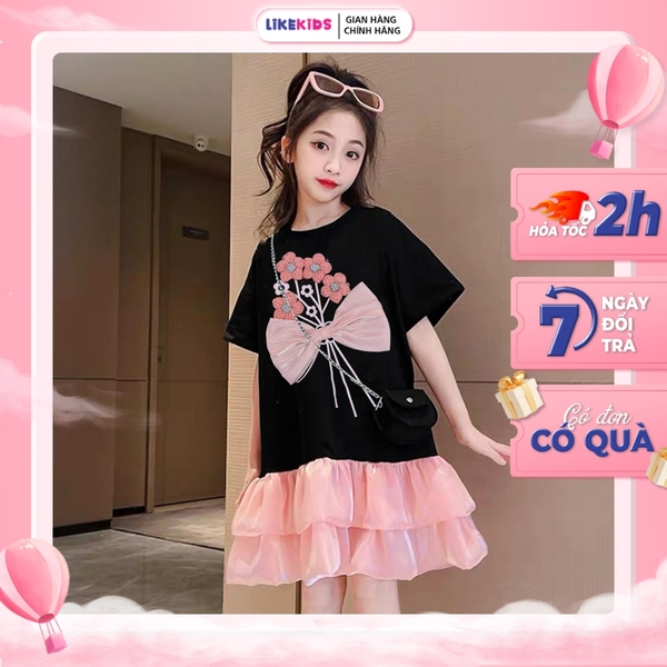 Váy Bé Gái kiểu dáng TÙNG XOÈ E66 - LikeKids
