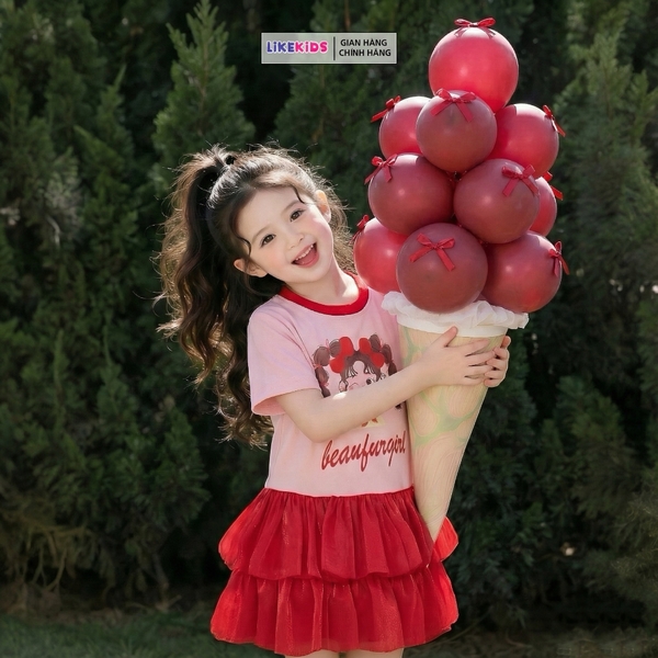 Váy Bé Gái kiểu dáng TÙNG XOÈ E66 - LikeKids