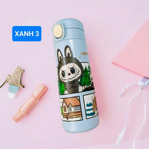 BÌNH NƯỚC cho bé hoạ tiết LABUBU 420ml - LikeKids