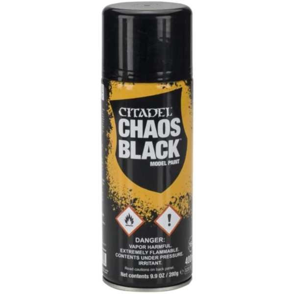 CHAOS BLACK SPRAY PAINT (UK/ROW)
