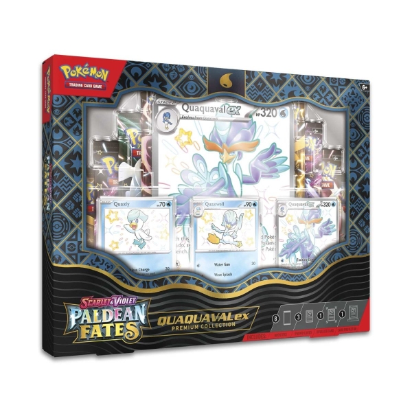 Pokemon TCG: Scarlet & Violet - Paldean Fates Quaquaval Ex Premium Collection