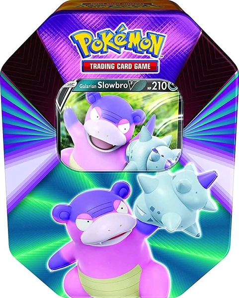 Pokemon Galarian Slowbro V Forces Tin