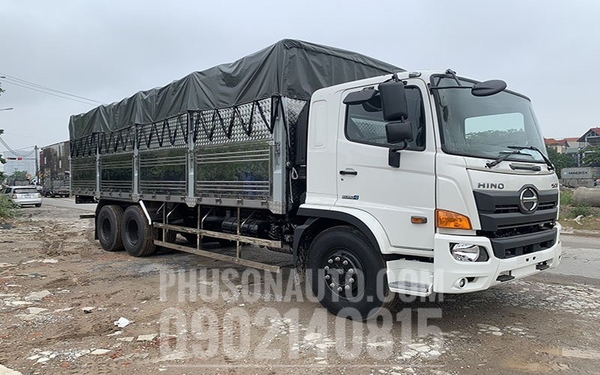 Thùng phủ bạt inox Hino 500 Series