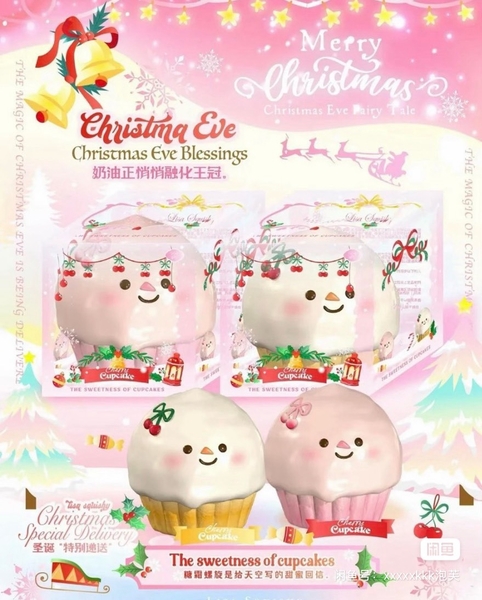 Lisa Squishy Cupcake Snowman