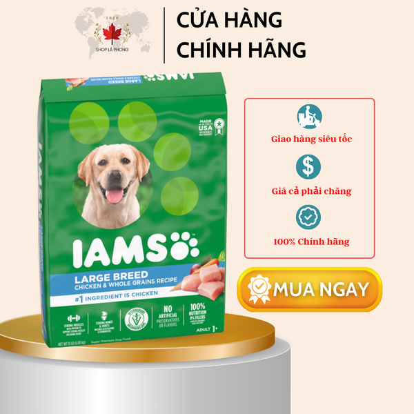 Thức ăn khô cho chó trưởng thành IAMS Proactive Health (13.6kg)